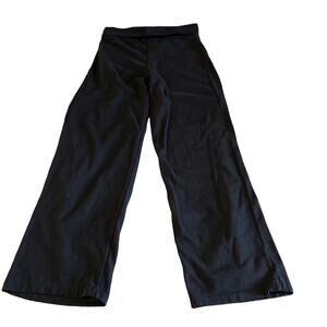 Crushed Ice Girls S 7-8 Black Knit Pants Folded Waistband